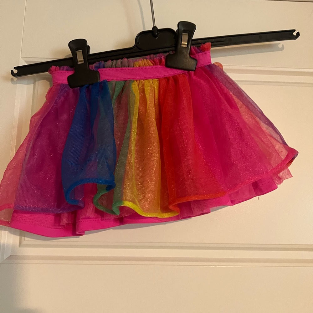 $13 ADD ON‎ Multi Color tulle Skirt 2T h&m Trolls World Tour Dress Top shirt